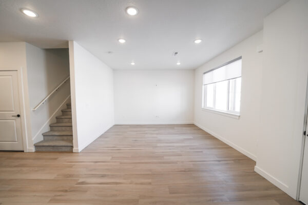 townhome livingroom with hardwood floors