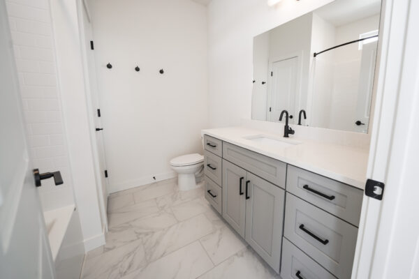 modern townhome bathroom vanity