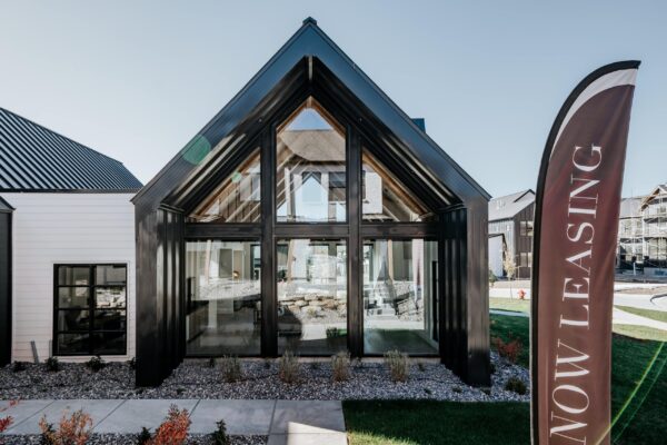 Modern Townhomes with Large Windows