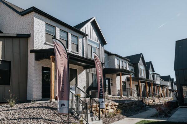 Front Face of Heber City Townhomes