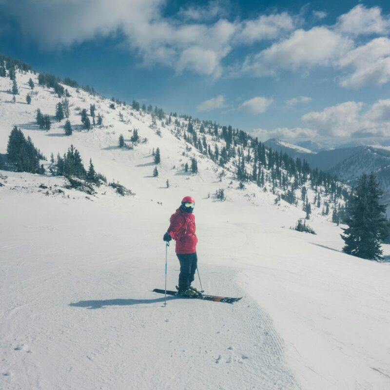 Snowboarder in Heber City, UT